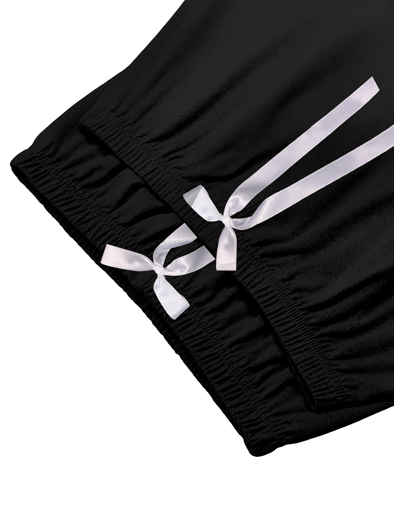 4pcs Pajama Set, Short-sleeved Top And Long Pants Pajama, Vest And Shorts Set, Machine Washable