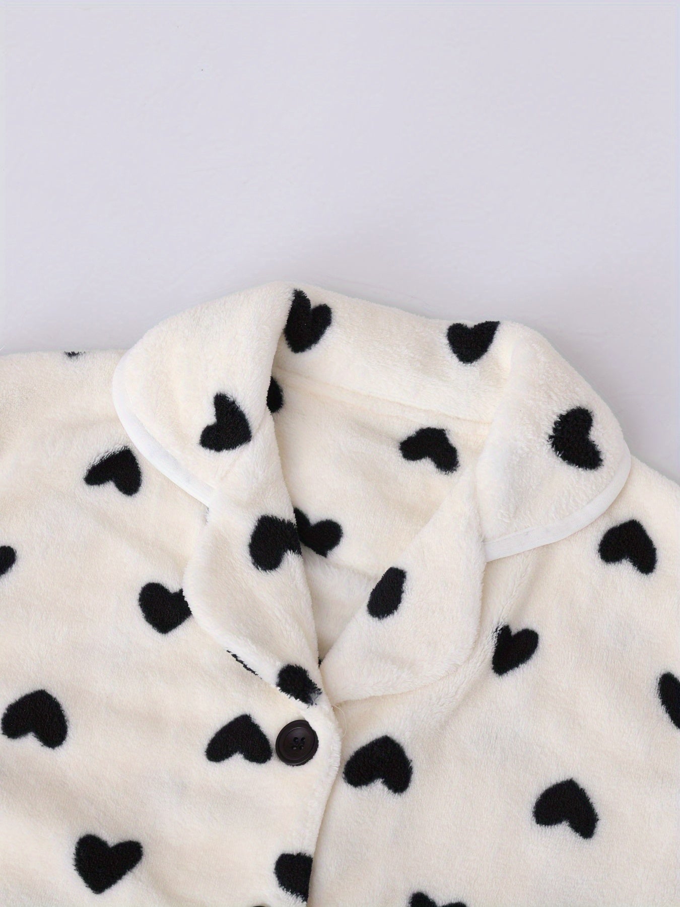 Women's Winter Long Sleeved Long Pants Velvet Set, Loungewear Pajamas Sleepy Pants