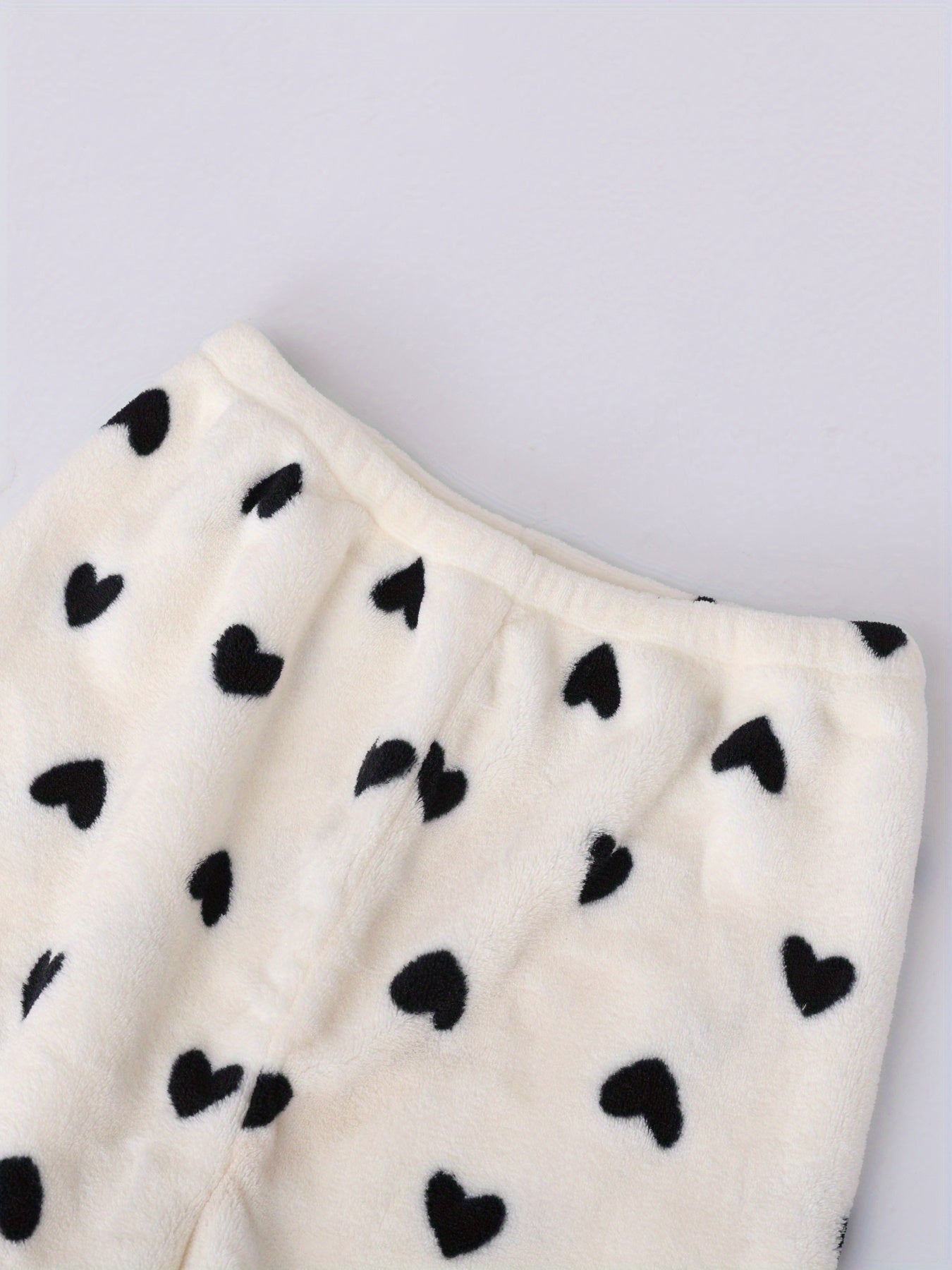 Women's Winter Long Sleeved Long Pants Velvet Set, Loungewear Pajamas Sleepy Pants