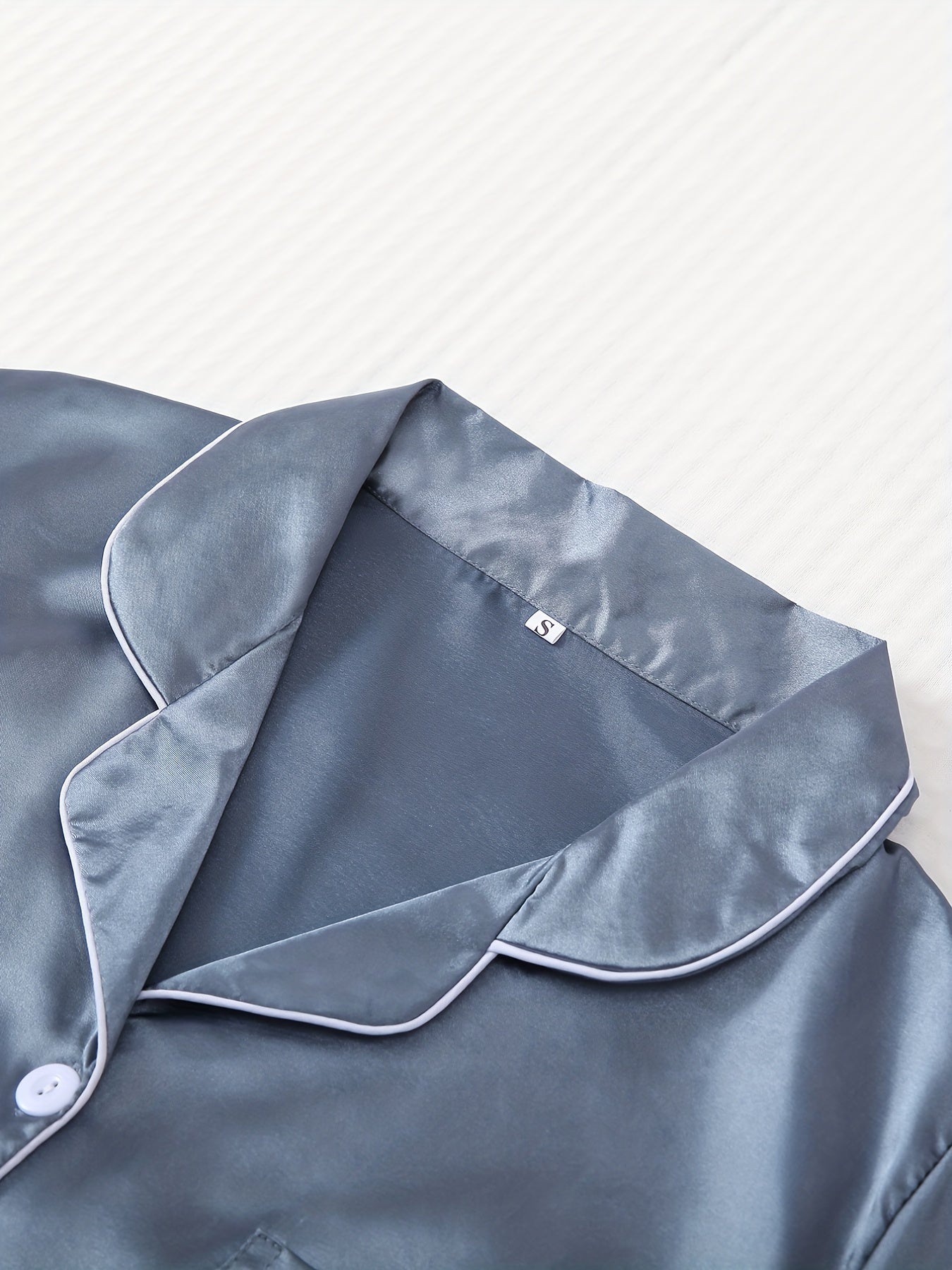 Dingding Women's Pajama - Solid Color, Three-Piece Set, Soft and Comfortable for Sleep